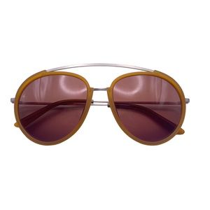 Smoke x Mirrors Viva 55mm‎ Browline Aviator Sunglasses in Matte Miel